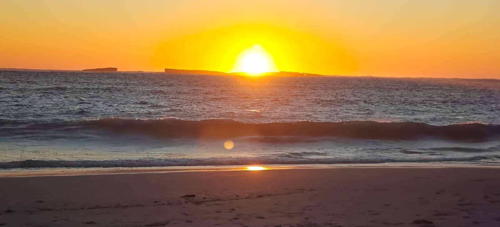 Coucher de soleil sur l'océan Indien